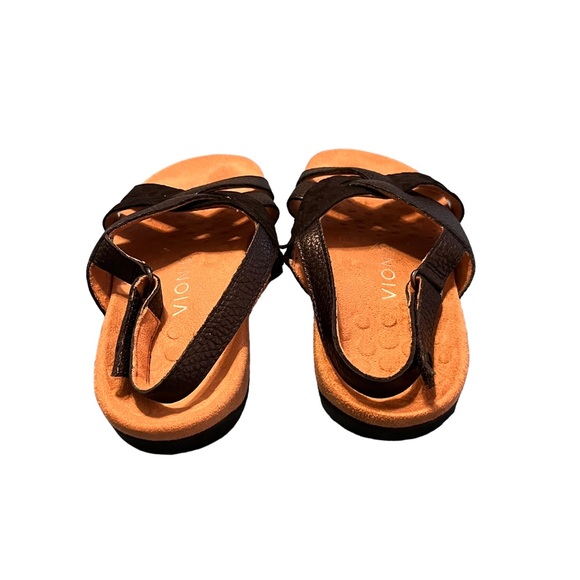 Vionic Eira Leather Backstrap Sandal Black - Picture 6 of 8